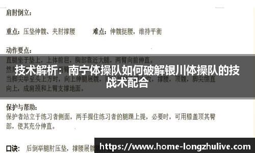 技术解析：南宁体操队如何破解银川体操队的技战术配合